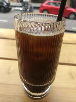 Iced americano   at Jones Donuts in Stuttgart
