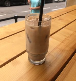 Iced chai latte   at Jones Donuts in Stuttgart
