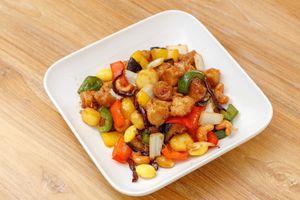 ไก่ผ้ดเม็ด at VEGAN PHUKET in Phuket