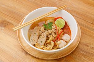 บะหมี่ต้มยำ at VEGAN PHUKET in Phuket