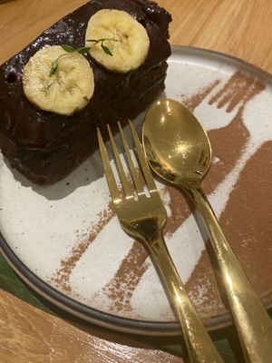 Chocolate banana cake  at VEGAN PHUKET in Phuket