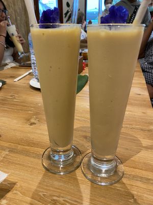 Mango and passion smoothies  at VEGAN PHUKET in Phuket