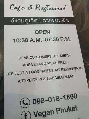  at VEGAN PHUKET in Phuket
