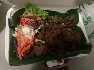 Mushroom stems  at VEGAN PHUKET in Phuket