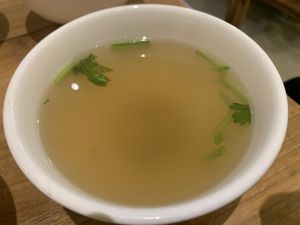 Complimentary soup. Not bad    at VEGAN PHUKET in Phuket