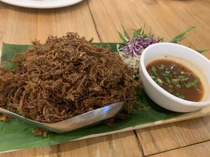 Deep fried mushroom stems  at VEGAN PHUKET in Phuket