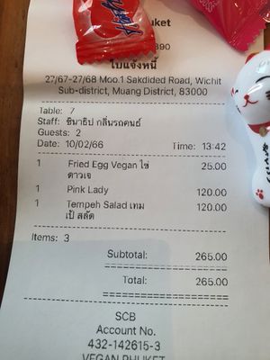  at VEGAN PHUKET in Phuket