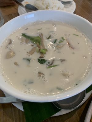 Tom kha. Too creamy  at VEGAN PHUKET in Phuket