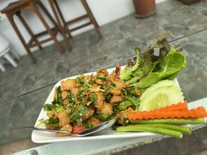 Spicy chicken salad 🥗   at VEGAN PHUKET in Phuket