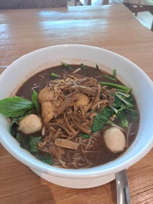 Boat noodles (thai pork blood soup) at VEGAN PHUKET in Phuket