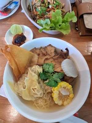 Wonton noodles at VEGAN PHUKET in Phuket