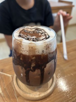 Iced cocoa drink. Really good  at VEGAN PHUKET in Phuket