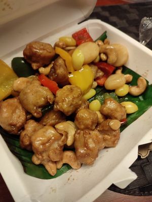 Cashew chicken at VEGAN PHUKET in Phuket
