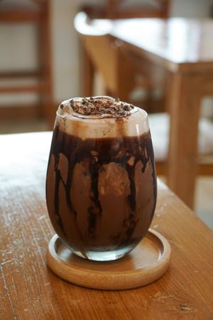 cocoa drink at VEGAN PHUKET in Phuket