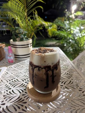 Mocha with almond milk at VEGAN PHUKET in Phuket