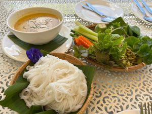 Kanom Jee. This is so good! One of my favourites now.  at VEGAN PHUKET in Phuket