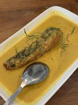 Vegan fish with red curry   at VEGAN PHUKET in Phuket