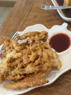 Fried enoki mushrooms   at VEGAN PHUKET in Phuket
