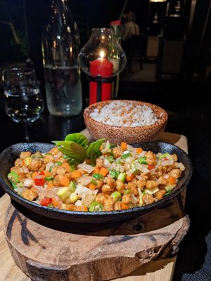 Sizzling Tofu at Kai #Veganuary at Ayada Maldives in Maguhdhuvaa Island