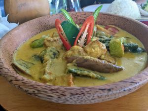 Sayur lodeh at vegan cooking class with Chef Misdar at Ayada Maldives in Maguhdhuvaa Island