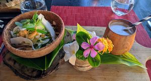 Vegan course 1 at Kai at Ayada Maldives in Maguhdhuvaa Island