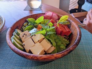 Poke bowl at Zero Degree at Ayada Maldives in Maguhdhuvaa Island