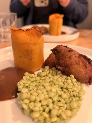 One of the savoury courses of the Middle East tasting menuu  at Lynchpin in Holywood