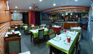 Beautiful sitting arrangement  at Taj Mahal  in Leiria