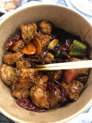 Vegan chicken   at Leaf Corner 慈素 - Jurong in West Singapore