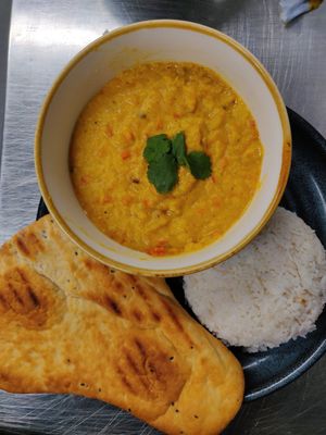 Red Lentil Dahl at The Climbing Hangar in Sheffield