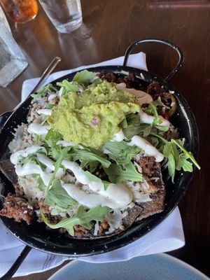 Vegan impossible nachos   at Market Place Kitchen & Bar in Shelton