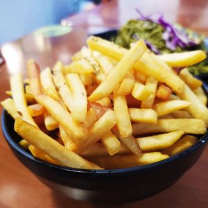 Truffle Fries at Blooming Sprouts 旺盛素食 in Central Singapore