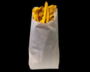 Family size fresh baked fries "frietmeester style" at Frietmeesters in Haarlem