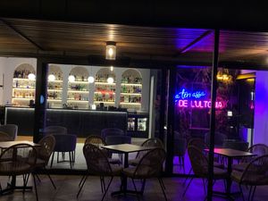 At night   at La Terrassa de l'Ultonia in Girona