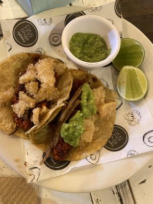 Combination meat tacos  at Pan Comido - Roma Norte in Mexico City