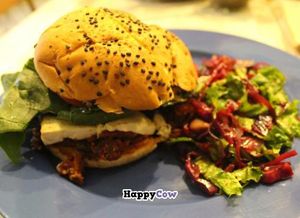 Pan Comido Vegetariano veggie burger vegan  at Pan Comido - Roma Norte in Mexico City