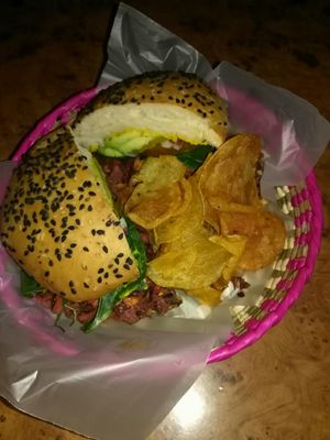 Vegan Burger at Pan Comido - Roma Norte in Mexico City