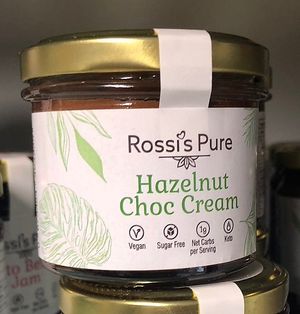 Chocolate hazelnut spread  at Rossi's Pure in Sofia
