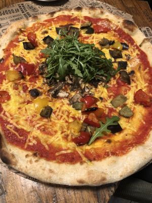 Pizza Vegetariana veganized  #Veganuary at L'Osteria - Stuttgart Mailänder Platz in Stuttgart