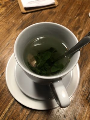 Mint tea #Veganuary at L'Osteria - Stuttgart Mailänder Platz in Stuttgart