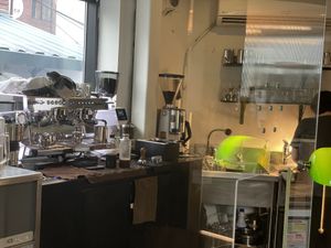 Counter area  at Coffee Doga Heritage - Itaewon branch 커피도가 헤리티지 이태원점 in Seoul