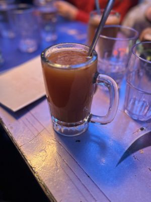 Hot apple juice   at Cafe Santropol in Montreal