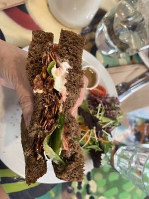 CBLT with veganaise  at Cafe Santropol in Montreal