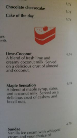 vegan dessert at Cafe Santropol in Montreal