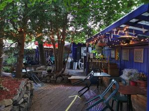 Patio at Cafe Santropol in Montreal