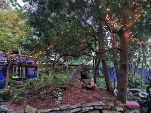 Patio at Cafe Santropol in Montreal