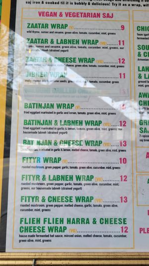 V wraps are vegan. at Yalla in Seattle