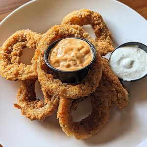 Onion Rings (Vegetarian) at 1487 Brewery in Plain City
