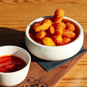 Cheese Curds (Vegetarian) at 1487 Brewery in Plain City