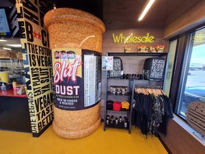 Inside the restaurant at Slutty Vegan in Duluth